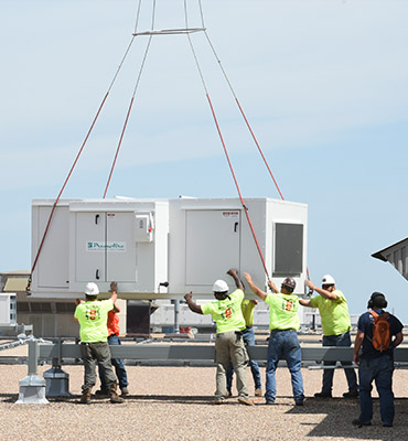 St. Louis Helicopter HVAC Lift