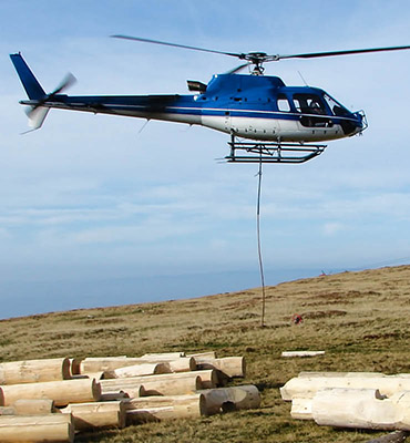 St. Louis Helicopter Log Lift